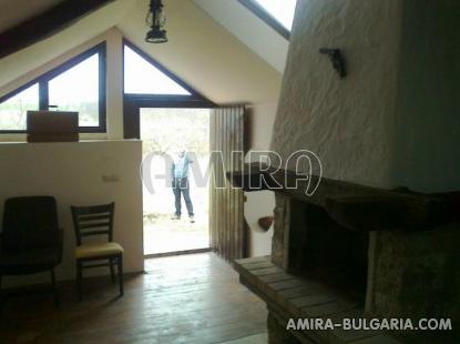 Bulgarian house near a lake and a river fireplace